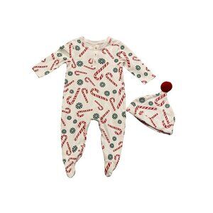 Petidoux Baby Christmas Sleeper w/ Hat - Size 9-12 months - New without Tags!